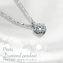 【ふるさと納税】プラチナ950ダイヤモンドペンダント0.15ct/45cm [21470821]
