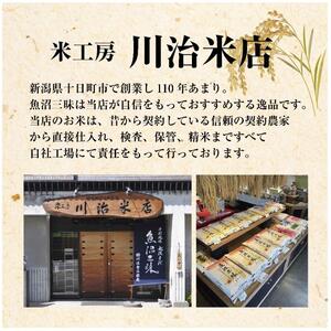 【魚沼産コシヒカリ】魚沼三昧(R)　2kg×3