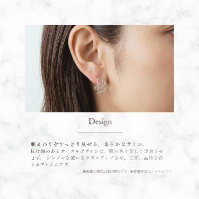 ふるさと納税 富士吉田市 K10WG(ホワイトゴールド) レースアーチピアス(サークル) CS-724 |  | 01