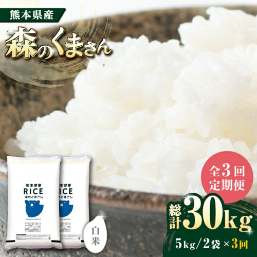 【全3回定期便】   森のくまさん 白米 10kg(5kg×2袋)【株式会社  農産ベストパートナー】 [ZBP055]