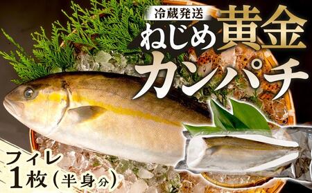 【ねじめ黄金カンパチ】フィレ 1枚 カンパチ 片身分 ( 約1,250g × 1枚 ) 着日指定可 | かんぱち 勘八 産地直送 冷蔵 刺身 カンパチ 魚