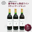 【ふるさと納税】 豊平峡ダム 熟成 赤ワイン 720ml 3本 セット 飲み比べ 赤 ワイン ヴィンテージ 2019 2020 2021 カベルネフラン アルモノアール メルロー お酒 アルコール 酒 八剣山ワイナリー さっぽろ地ワイン 記念日 ギフト 北海道 札幌市