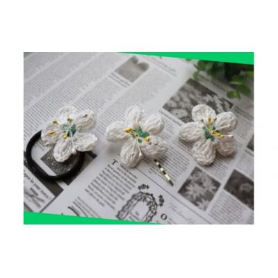 ふるさと納税 佐川町 【ヘアピン 3個】バイカオウレンのハンドメイドアクセサリー |  | 01