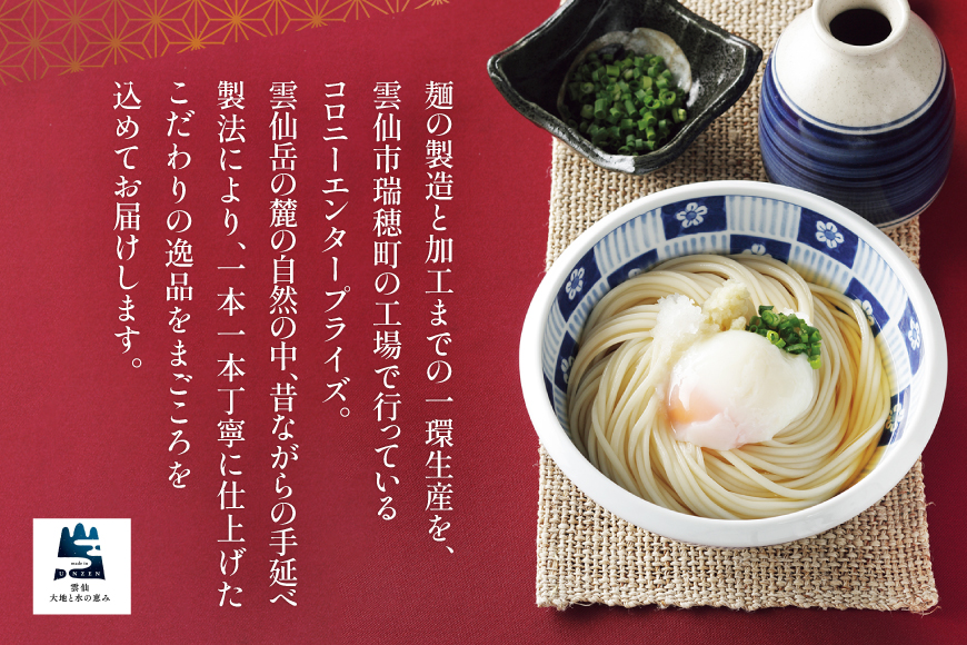 島原手延べうどん1kg [コロニーエンタープライズ 長崎県 雲仙市 item1261] 