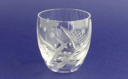 浅草切子 暮らしの硝子「星の海 ぐい呑」化粧箱入り_0012-018-T03