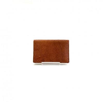 ふるさと納税 高知市 【Chestnut Brown】Ocean Leather 名刺入れ【ブリ】L【BX067-02】