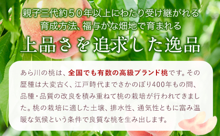 桃 ももあら川の桃 約3.5kg-4kg 