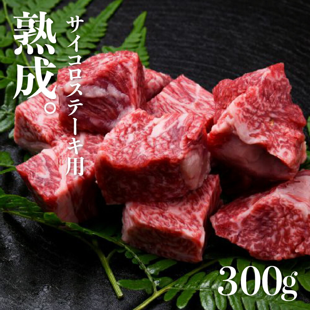 【ふるさと納税】《選べる内容量》熟成飛騨牛『山勇牛』サイコロステーキ用 300g 500g 30日以上熟成 ステーキ 肉 和牛 熟成 熟成肉 熨斗掛け ギフト［F0017］