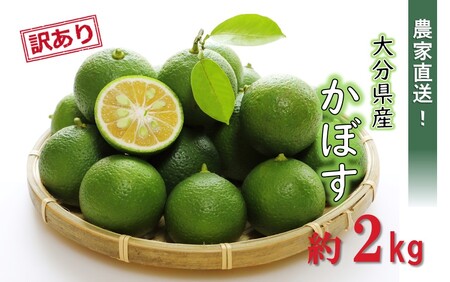 2473R_【先行予約】【訳あり】【選べる容量】農家直送！竹中農園 かぼす 約2kg
