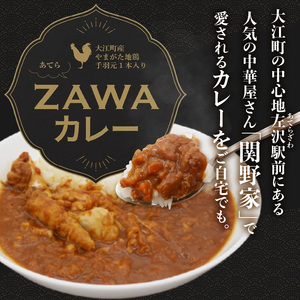 あてらZAWAカレー（やまがた地鶏手羽元1本入り） 4袋 017-001