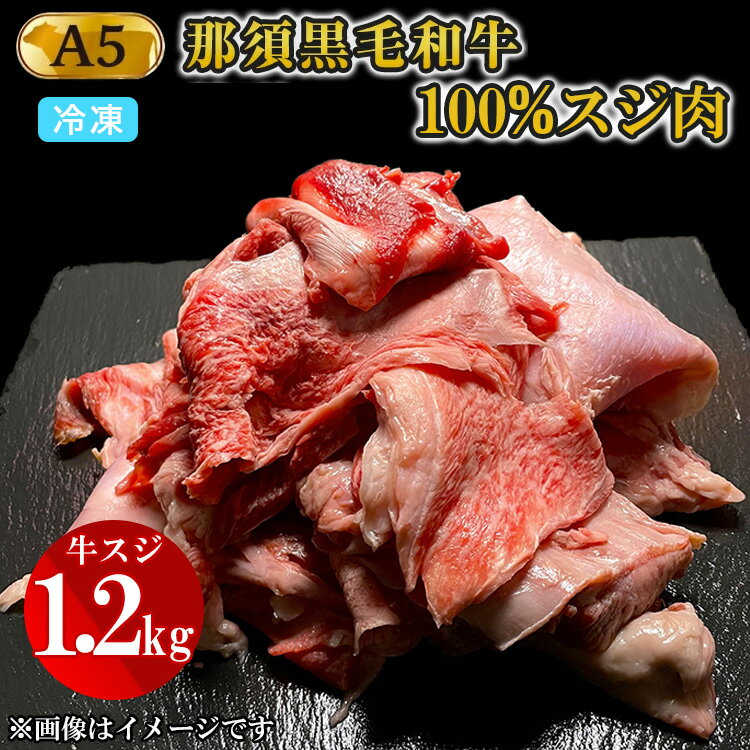【ふるさと納税】A5等級 那須黒毛和牛100％ 牛スジ肉 1.2kg 〔B-96〕 | 牛肉 国産 赤身 那須和牛 黒毛和牛 那須黒毛和牛 とちぎ和牛 栃木和牛 ブランド牛 A5 すき焼き しゃぶしゃぶ 焼肉 ステーキ 夜ご飯 夜ごはん 晩ご飯 晩ごはん お取り寄せグルメ お中元 御中元 お歳暮