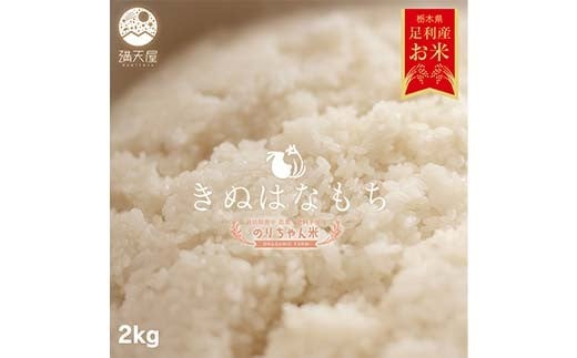 令和7年 足利市産 のりちゃん米 もち米 (きぬはなもち) 2kg＜栽培期間中 農薬・肥料不使用＞ 餅 もち 米 こめ 食品 農家 限定 2025年 年末 正月 新年 贈答 贈り物 ギフト プレゼント 家庭 自宅 栃木県 足利市 F7Z-1720