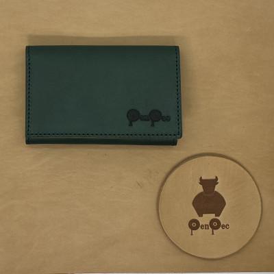 ふるさと納税 東海市 知多牛革の名刺入れ(グリーン) |  | 01
