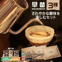 【ふるさと納税】【早苗】焙煎珈琲豆（さわやかな酸味を楽しむセット 3種×各100g） スペシャルティコーヒー 珈琲 セット 3種 浅煎り 軽め さっぱり さわやか酸味 ジッパー チャック付き 豆 粉 東京 新宿 0020-006-S05