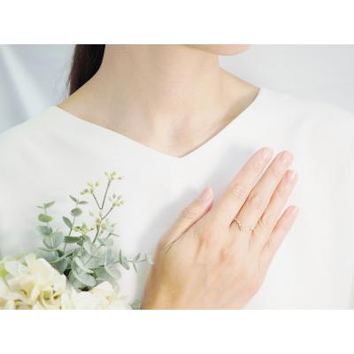 ふるさと納税 甲府市 K18YG　0.30ctバゲット&ラウンドVラインリング9226 |  | 03