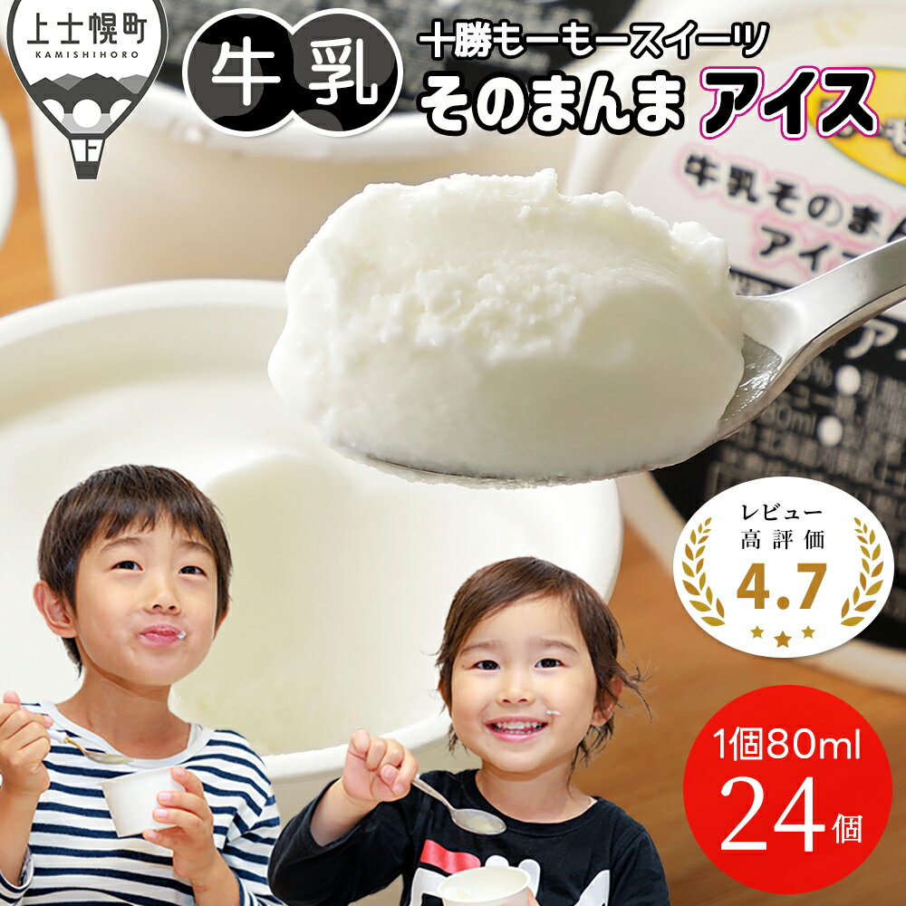 十勝もーもースイーツ 牛乳そのまんまアイス 80ml×27個