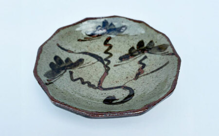 【唐津焼】絵唐津松文12角皿 / 佐賀県 / 太兵衛窯[41ADBR042]