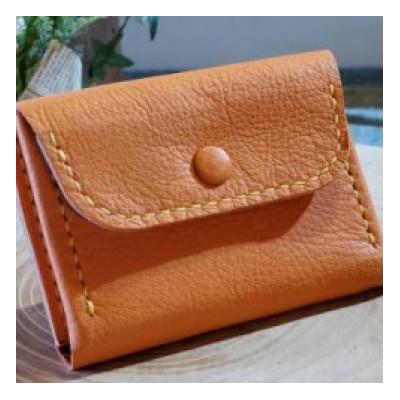 ふるさと納税 高山村 ケモノのカードケース(名刺入れ)(シカ革)　シカオレンジ