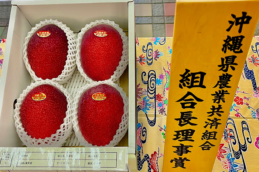 【2024年発送】【令和5年度優秀賞受賞】でーじマンゴーのアップルマンゴー2kg(贈答用)