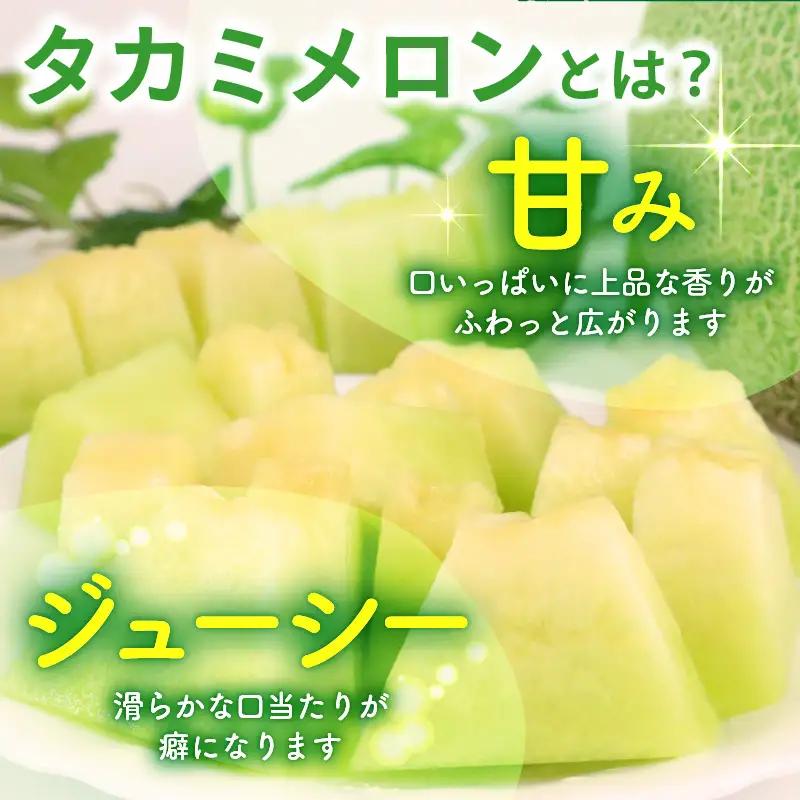 タカミメロン （家庭用） 5～12玉入 約11kg 青肉品種 訳あり メロン