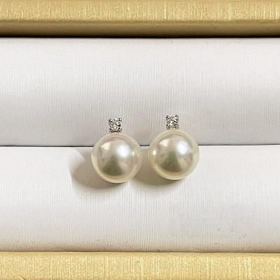 ふるさと納税 志摩市 志摩産 アコヤ真珠 【大珠 8-8.5ミリ 高品質】 ピアス (K18WG) |  | 01