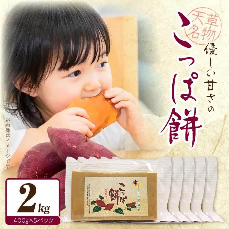 S170-003_天草名物 優しい甘さのこっぱ餅(いも餅)400g×5パック