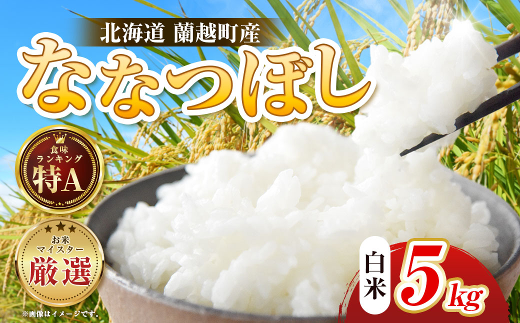 【令和7年度産】 蘭越町産ななつぼし 5kg 白米 北海道産 米 コメ こめ お米 通常発送