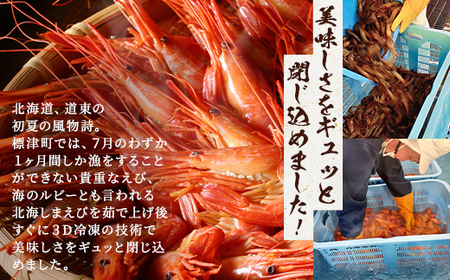 北海道産ボイル北海しまえび【3D凍結】中 400g×2　エビ 海老 冷凍 おいしい【配送不可地域：離島】【1123703】