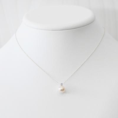 ふるさと納税 天草市 真珠 ネックレス 8-8.5mm ホワイトピンク 12月 タンザナイト K18WG_S101-536 |  | 02