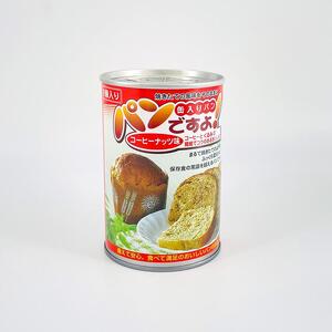 【長期保存】パンですよ　24缶セット（チョコチップ×5/レーズン×5/コーヒーナッツ×5/あずきミルク味×5/プレーン味×4）