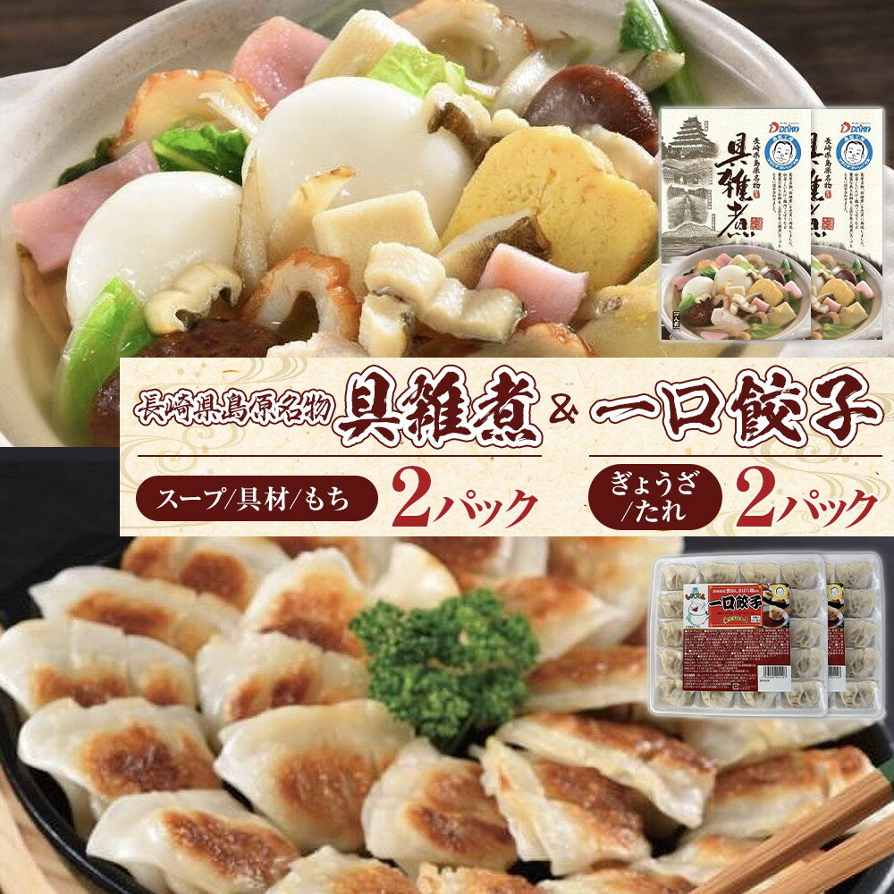 【ふるさと納税】長崎県島原名物具雑煮・一口餃子セット