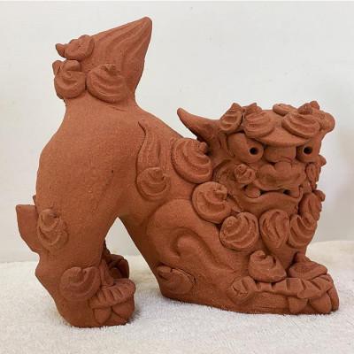ふるさと納税 与那原町 手作りシーサー伏せ(赤焼) |  | 01