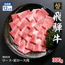 【ふるさと納税】【定期便12ヶ月】牛肉 飛騨牛 焼き肉 セット ロース 又は 肩ロース 300g 黒毛和牛 A5 美味しい お肉 牛 肉 和牛 焼肉 BBQ バーベキュー 【岐阜県瑞穂市】　定期便