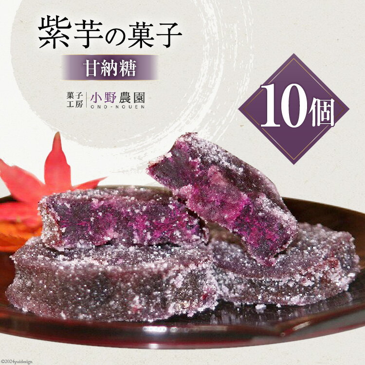 【ふるさと納税】 【先行受付】 和菓子 紫芋の甘納糖 10個 [菓子工房 小野農園 福岡県 筑紫野市 21760728] 個包装 甘納豆 個包装 お菓子 芋菓子 いも菓子 おやつ スイーツ 紫芋 芋 お芋 むらさきいも