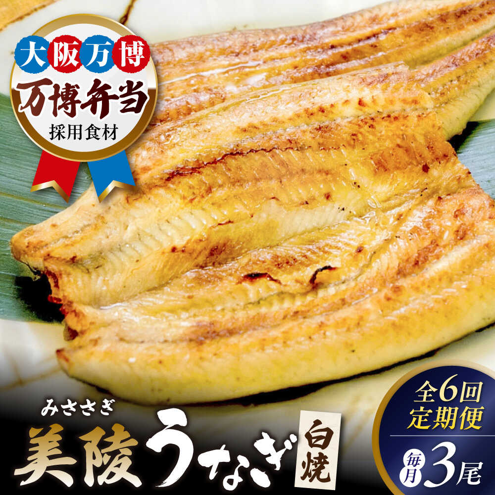 【ふるさと納税】【全6回定期便】鰻 鰻の白焼 3尾 / ギフト プレゼント お取り寄せ 詰め合わせ 国産 贈答 手土産 送料無料 ご当地 お土産 産地直送 こだわり 老舗 特産品 丁寧 うなぎ ウナギ 蒲焼 蒲焼き 養殖 / 大阪府藤井寺市/Giverichホールディングス株式会社[BLAM012]