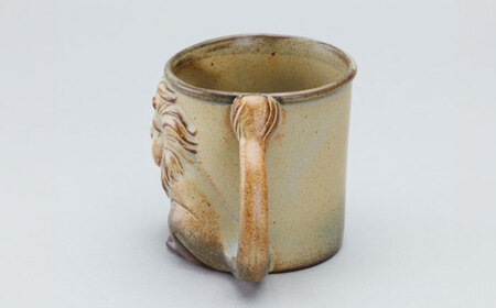 【瀬戸焼】動物マグ　ライオン（M39）　/　瀬戸焼 ギフト マグ マグカップ コップ カップ[BBAJ021]