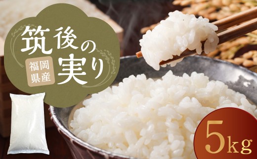 筑後の実り 5kg（5kg×1袋） 【2026年1月下旬から順次発送予定】 米 白米 ブレンド ご飯 国産 贈り物 福岡県 筑後市