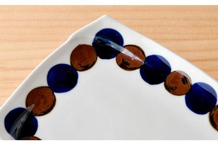 【波佐見焼】SABIドット Blue 角鉢・長 角皿セット ボウル プレート 食器 【トーエー】 [QC52] 波佐見焼
