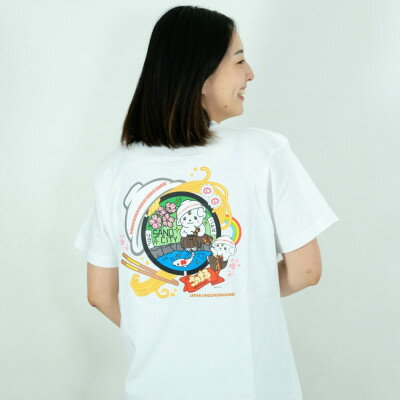 【ふるさと納税】佐野市 マンホールTシャツ(さのまる)白 Lサイズ【1534703】