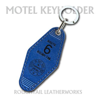 ふるさと納税 ひたちなか市 ラフテール【栃木レザー製牛革使用　モーテルキーホルダー】ブルー×ブラック