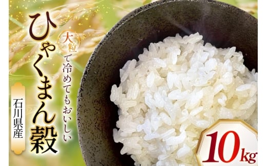 米 令和7年産 石川県産 ひゃくまん穀 10kg x 1袋 [農事組合法人かさの郷 石川県 津幡町 tb17bgj610002] お米 こめ おこめ ご飯 ごはん ゴハン 精米 白米 kome 令和7年 ひゃくまんごく