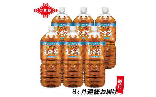 
定期便 3回 「健康ミネラルむぎ茶」 2L×6本 カフェインゼロ 富士市 飲料類 お茶類(1905)
