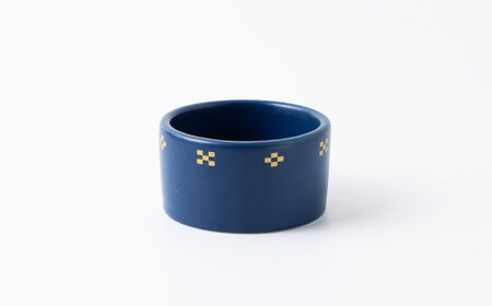 【美濃焼】護-mamori- 骨壺 三具足セット Navy 【角富製陶所】 仏具 供養 カジュアル 家族[MFP030]