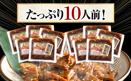 馬ホルモン焼 10個セット 10人前 (100g×10個) 千興ファーム 《60日以内に出荷予定(土日祝除く)》 熊本県 御船町 ホルモン ホルモン焼き 馬ホルモン 馬 馬肉 タレ たれ 個包装 おつ
