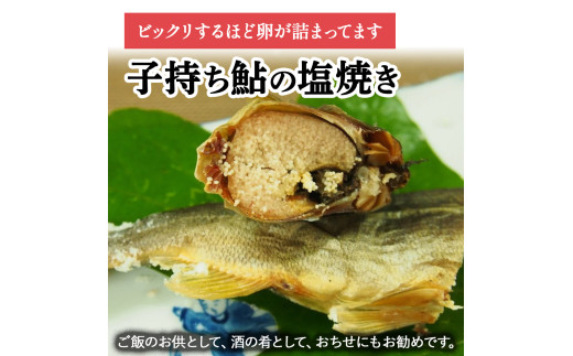 【希少】子持ち鮎の塩焼きと焼鮎醤油のセット　Ess-12 