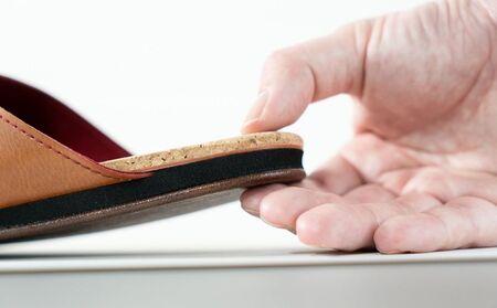 ルームシューズ  ３Lサイズ レッド 呉山コルク