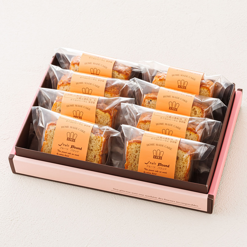 お菓子 フルーツ パウンドケーキ 8個 詰め合わせ セット 人気 北海道 クランツ国誉店＜北海道 クランツ国誉店 スイーツ／スィーツ おすすめ 個包装 小分け＞_イメージ5