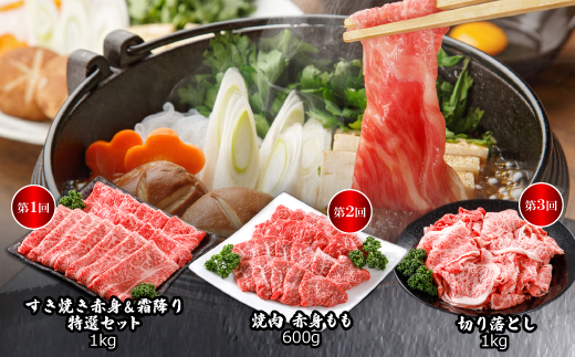 【毎月定期便】平山牛舗の厳選「但馬牛」おたのしみ全6回【配送不可地域：離島】