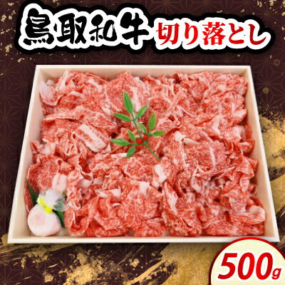 【ふるさと納税】鳥取和牛切り落とし 500g　牛脂付き【配送不可地域：離島・北海道・沖縄県・東北・信越、北陸】【1682809】