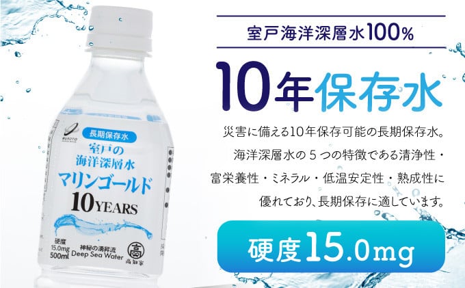 長期保存ができる室戸の海洋深層水マリンゴールド